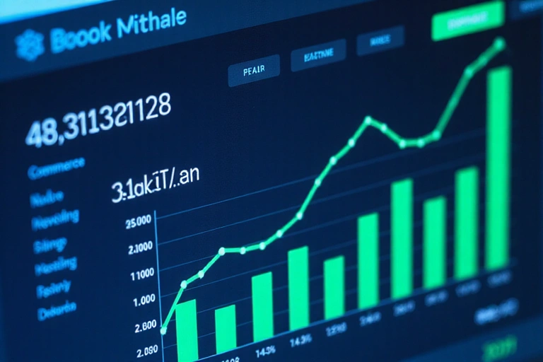 E-commerce dashboard showing improved performance metrics
