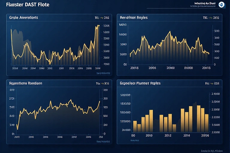 Financial dashboard showing investment analytics