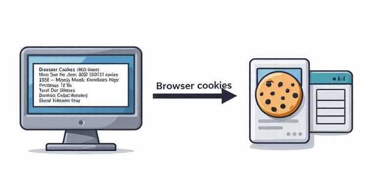 Illustration of how cookies work