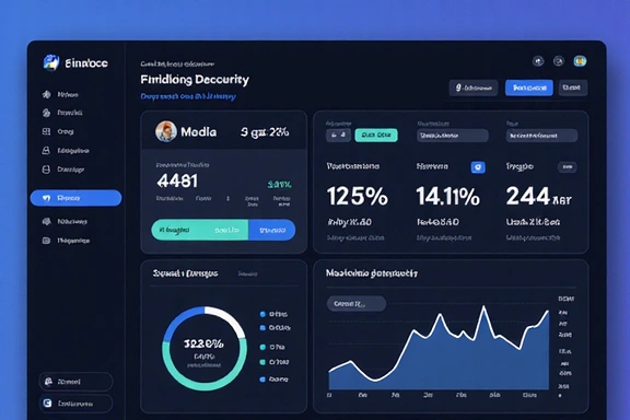 Fintech solutions dashboard
